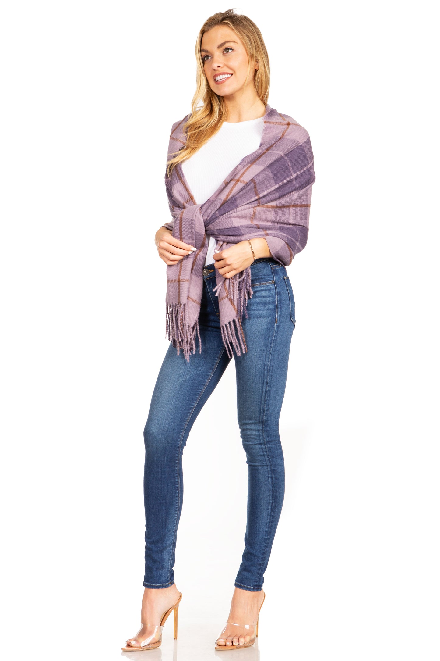 Sakkas Iris Warm Super Soft Cashmere Feel Pashmina Shawl Wrap Scarf for Women - Weddings, Festivals, Travel & Daily Wear
