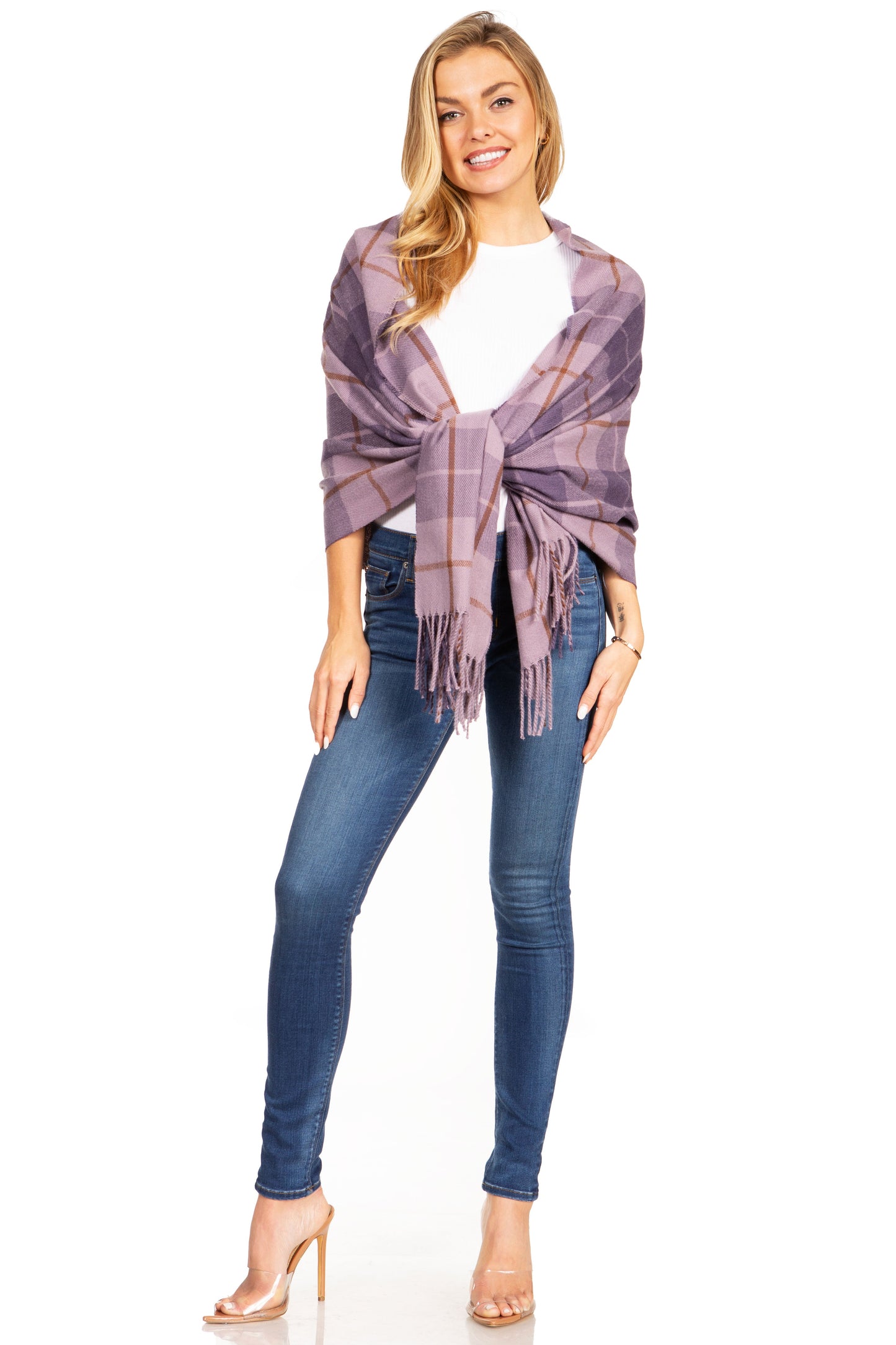 Sakkas Iris Warm Super Soft Cashmere Feel Pashmina Shawl Wrap Scarf for Women - Weddings, Festivals, Travel & Daily Wear