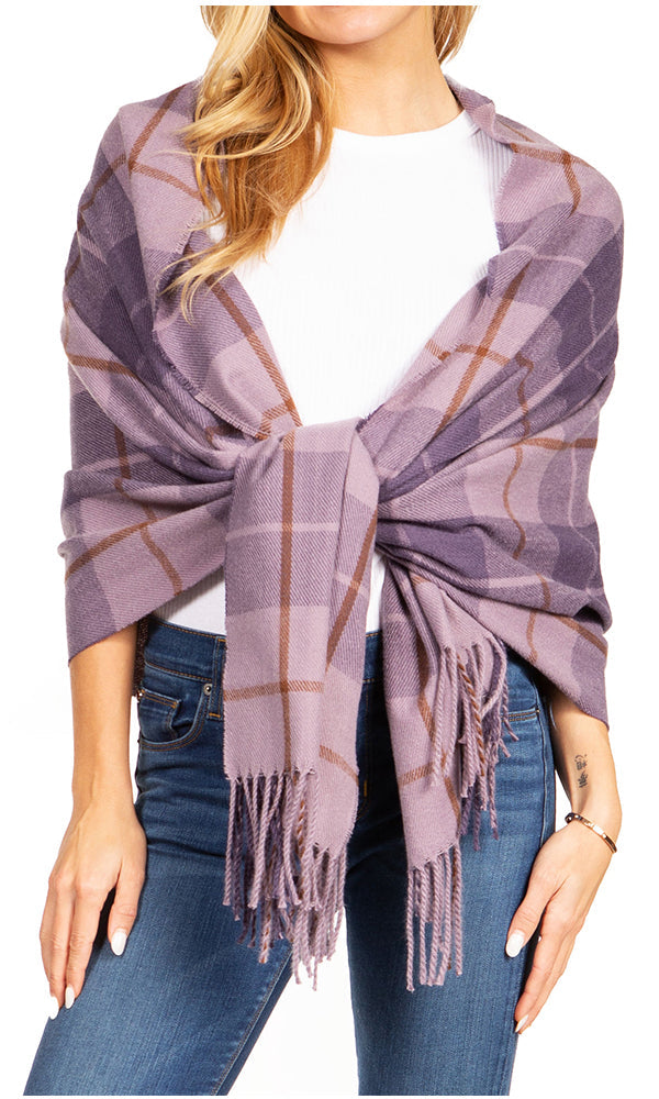 Sakkas Iris Warm Super Soft Cashmere Feel Pashmina Shawl Wrap Scarf for Women - Weddings, Festivals, Travel & Daily Wear