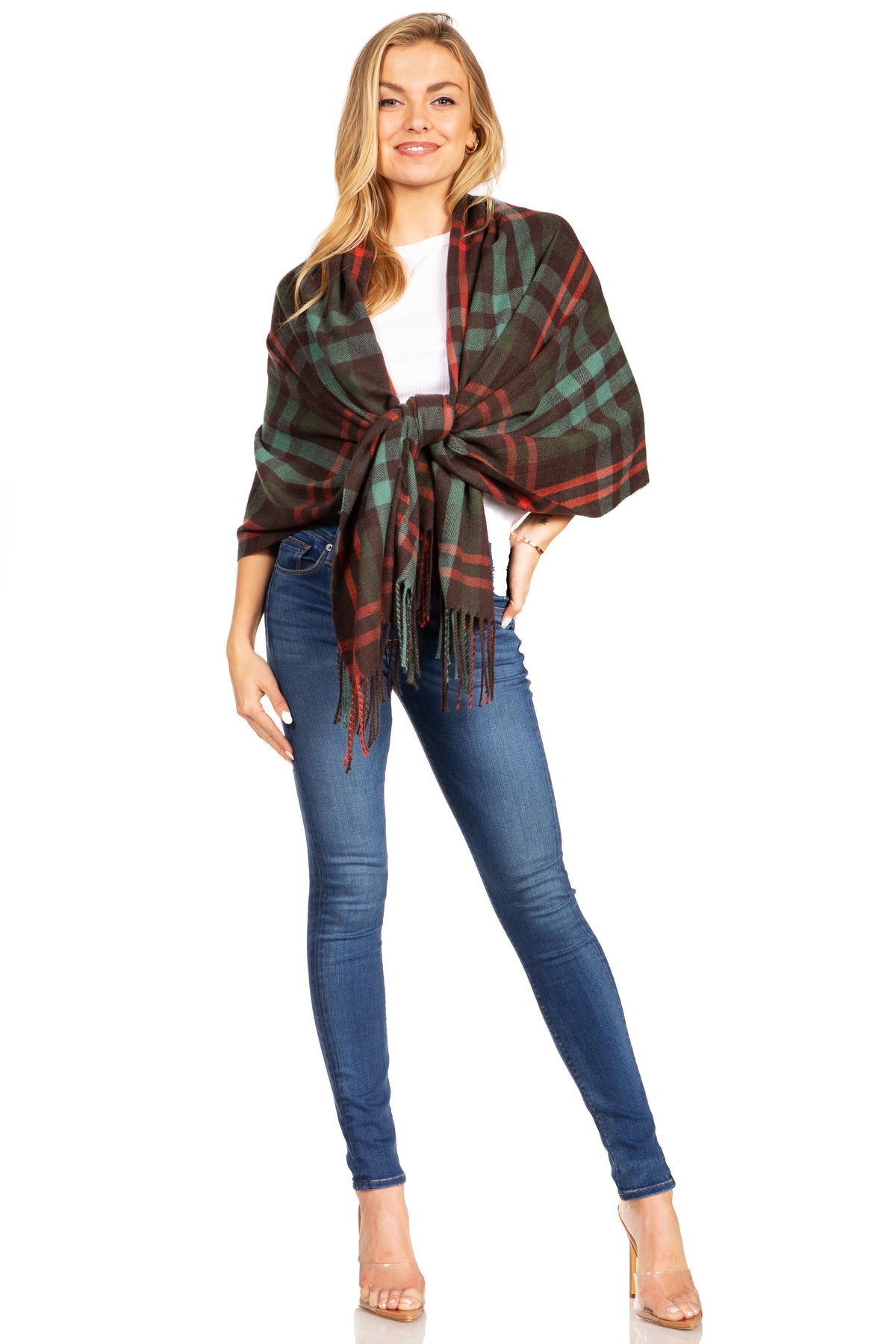 Sakkas Iris Warm Super Soft Cashmere Feel Pashmina Shawl Wrap Scarf for Women - Weddings, Festivals, Travel & Daily Wear