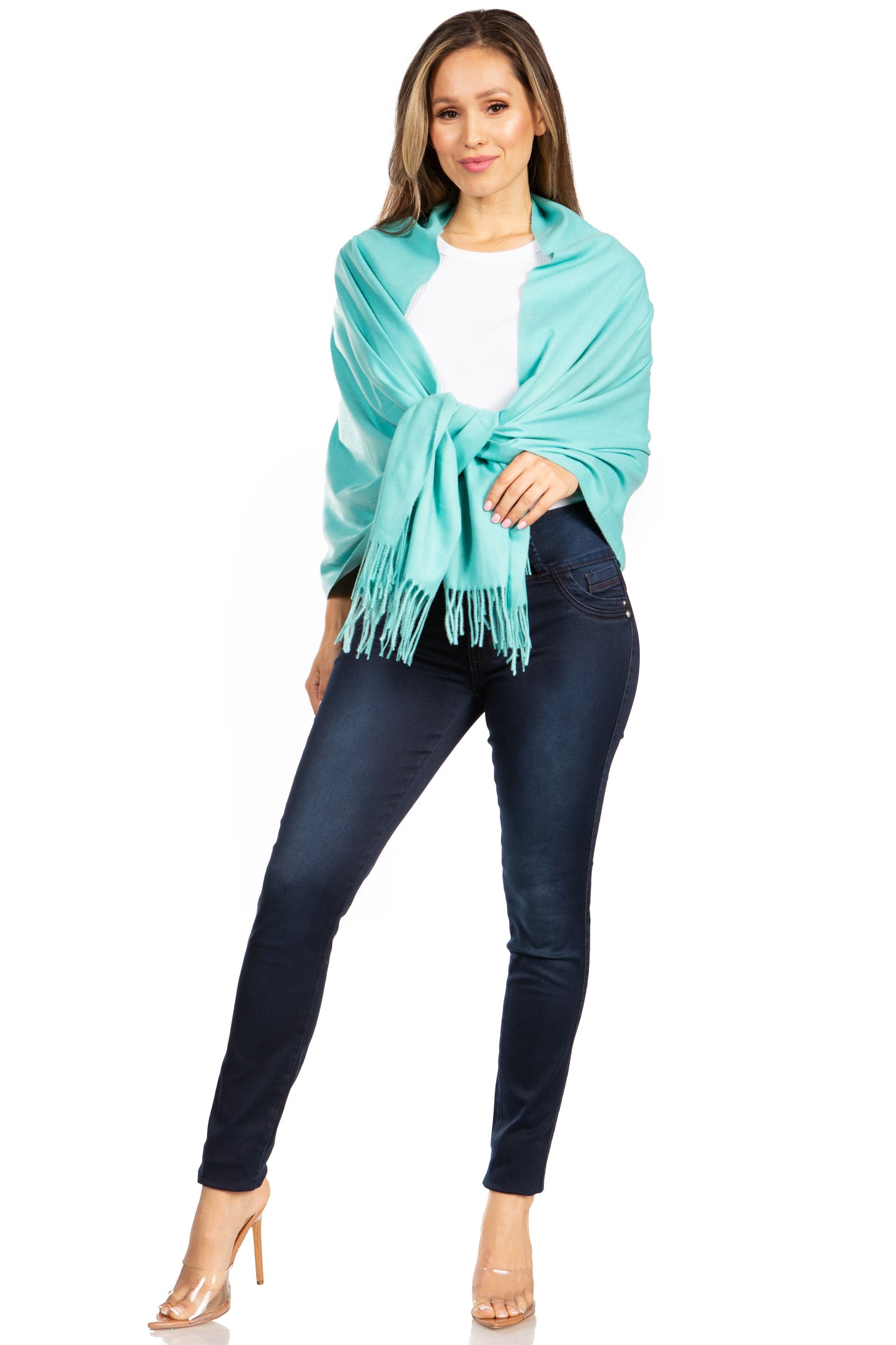 Sakkas Iris Warm Super Soft Cashmere Feel Pashmina Shawl Wrap Scarf for Women - Weddings, Festivals, Travel & Daily Wear