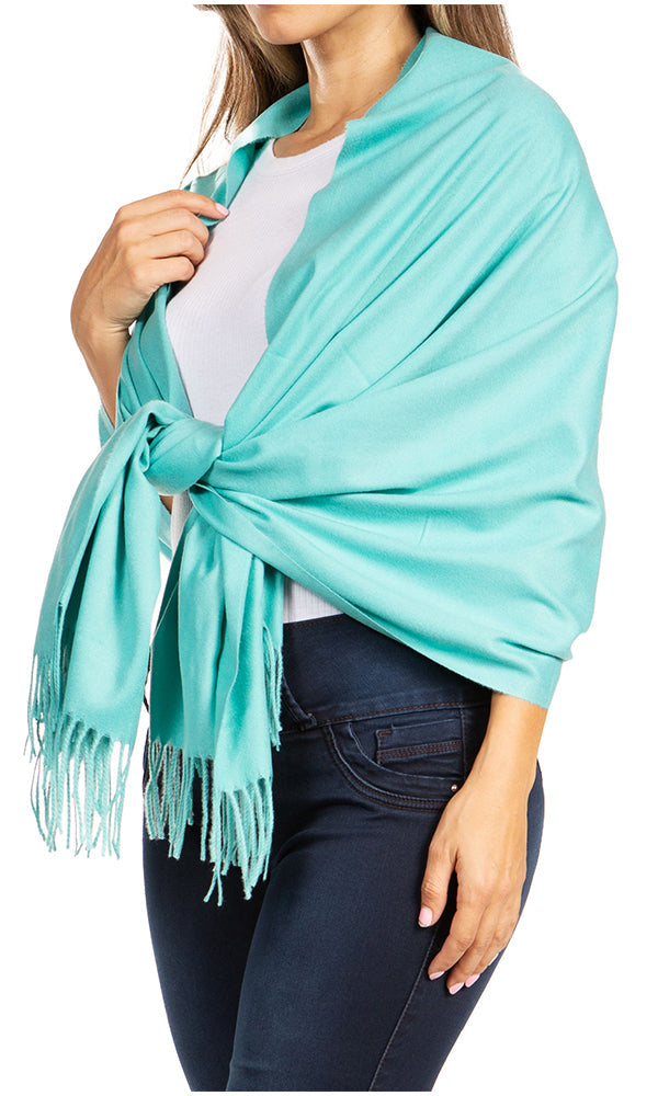 Sakkas Iris Warm Super Soft Cashmere Feel Pashmina Shawl Wrap Scarf for Women - Weddings, Festivals, Travel & Daily Wear