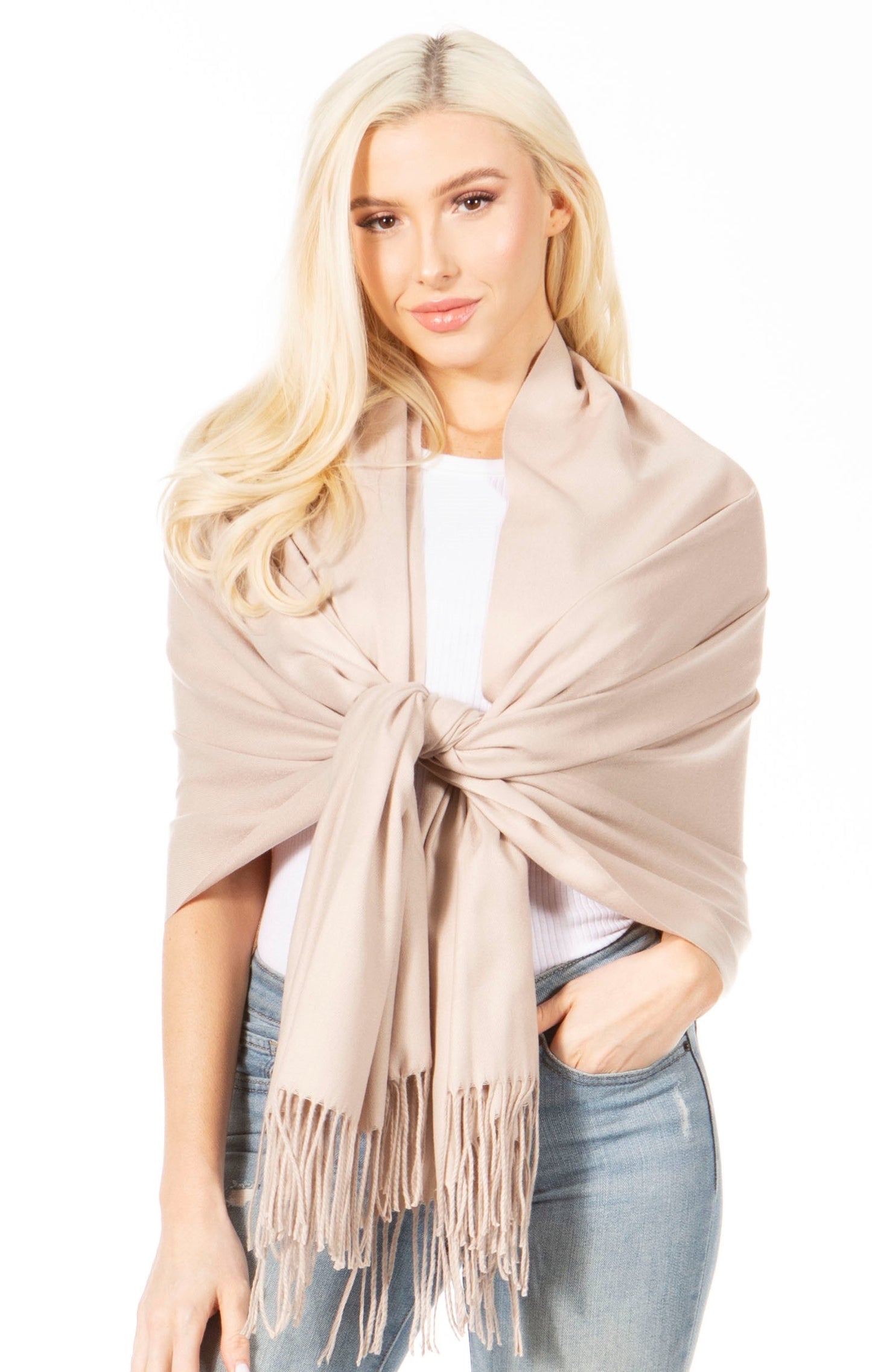 Sakkas Iris Warm Super Soft Cashmere Feel Pashmina Shawl Wrap Scarf for Women - Weddings, Festivals, Travel & Daily Wear