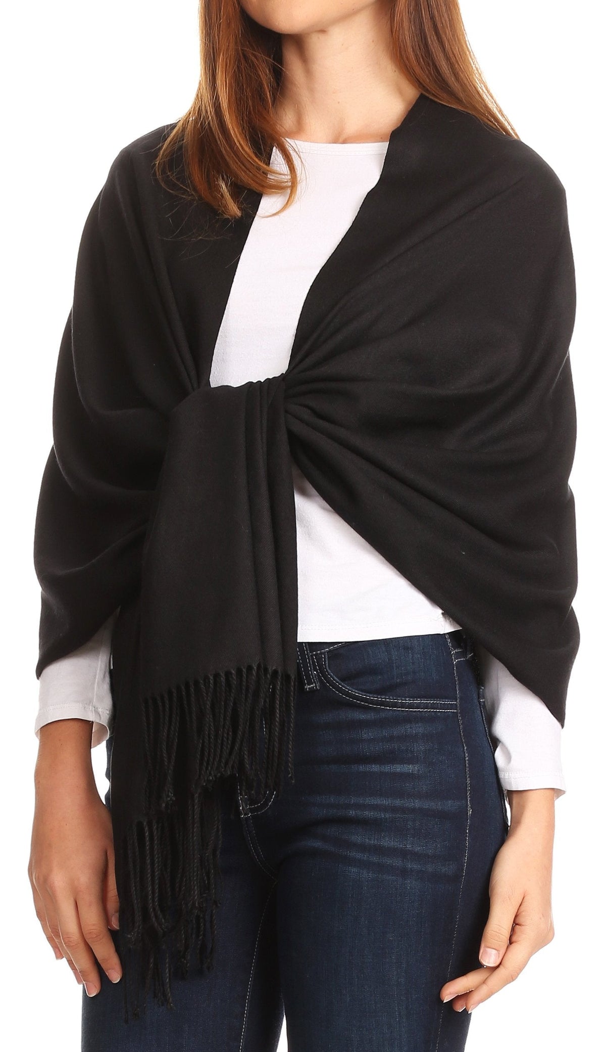 Sakkas Iris Warm Super Soft Cashmere Feel Pashmina Shawl Wrap Scarf for Women - Weddings, Festivals, Travel & Daily Wear