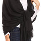 Sakkas Iris Warm Super Soft Cashmere Feel Pashmina Shawl Wrap Scarf for Women - Weddings, Festivals, Travel & Daily Wear