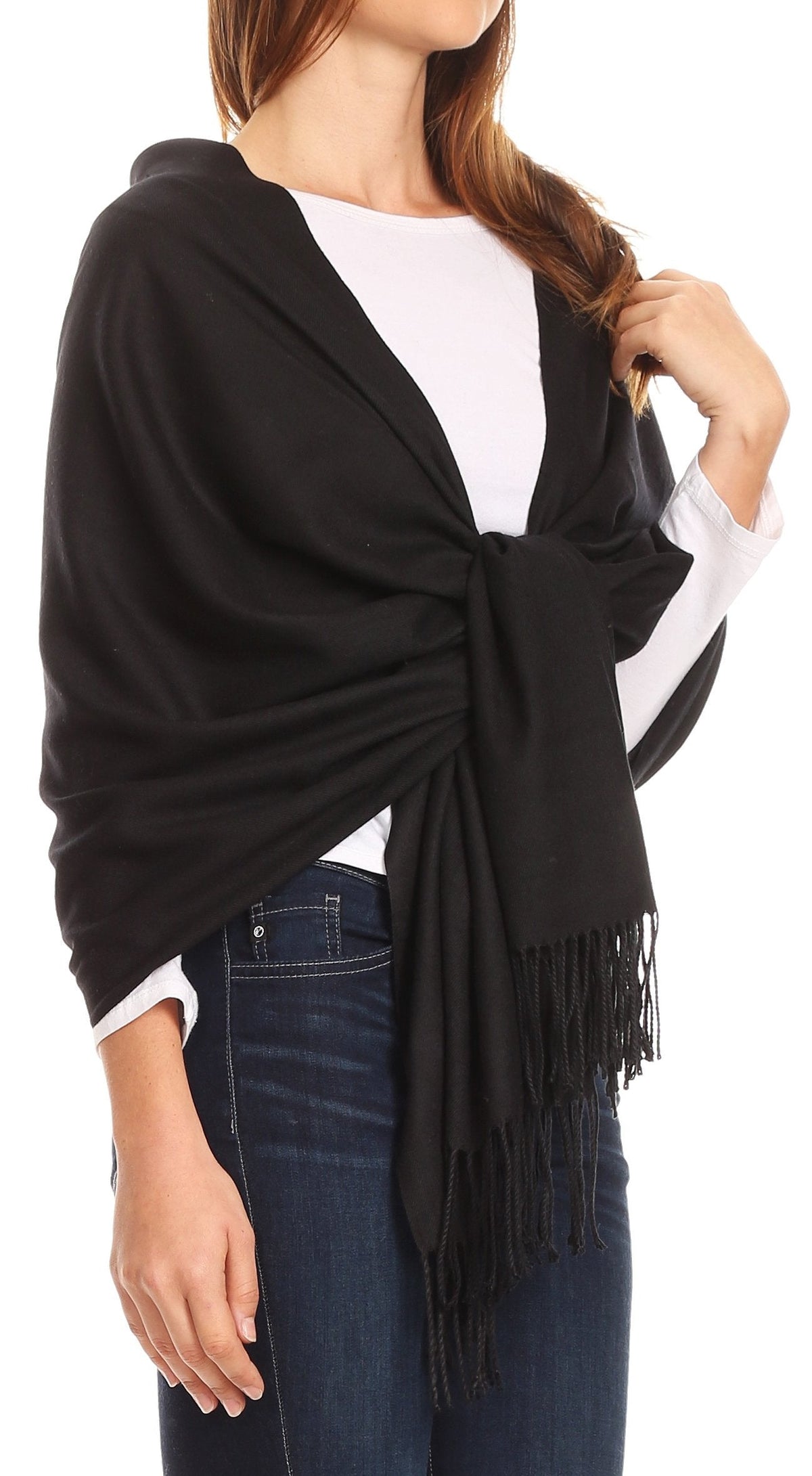 Sakkas Iris Warm Super Soft Cashmere Feel Pashmina Shawl Wrap Scarf for Women - Weddings, Festivals, Travel & Daily Wear