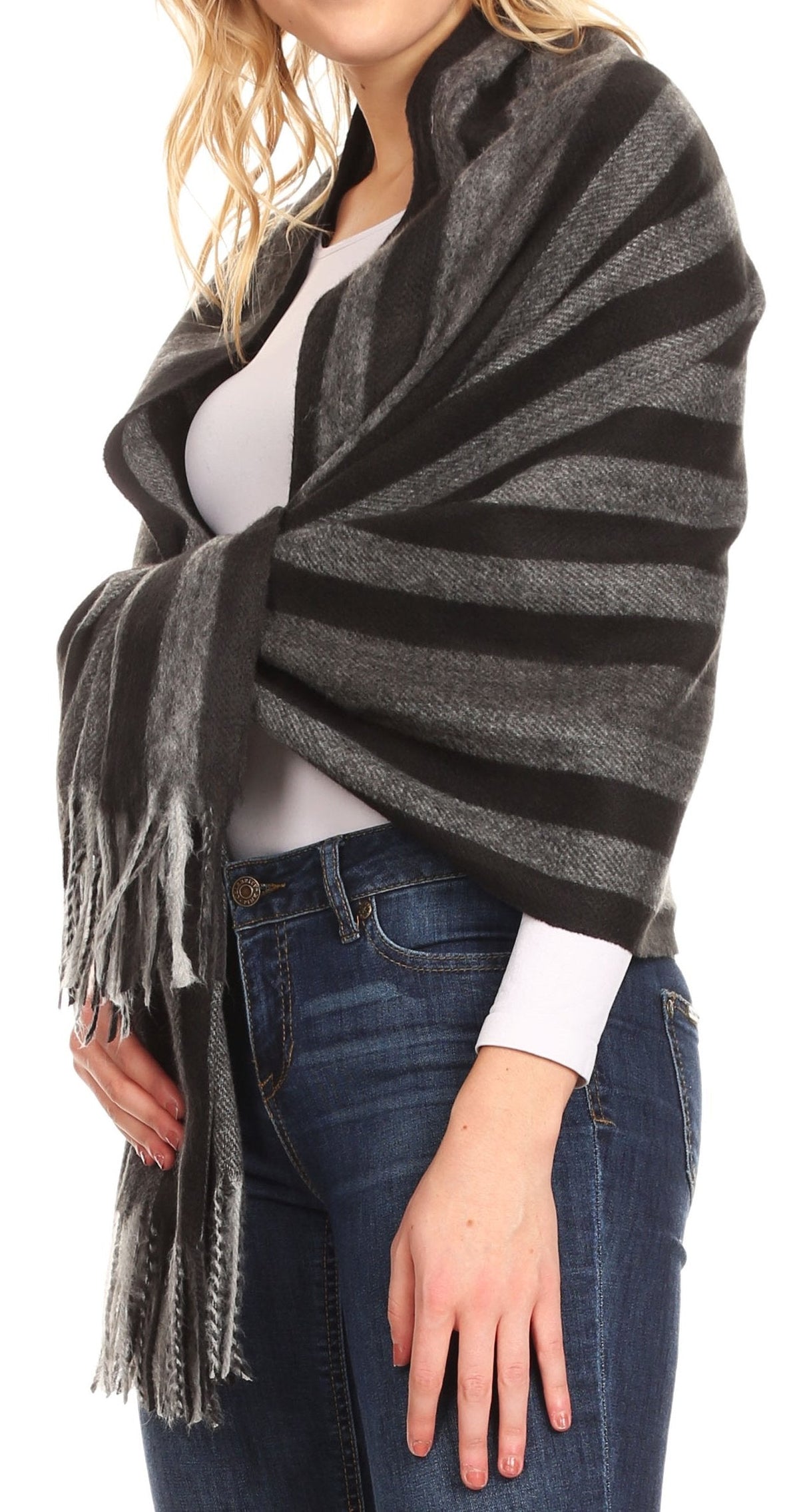 Sakkas Iris Warm Super Soft Cashmere Feel Pashmina Shawl Wrap Scarf for Women - Weddings, Festivals, Travel & Daily Wear