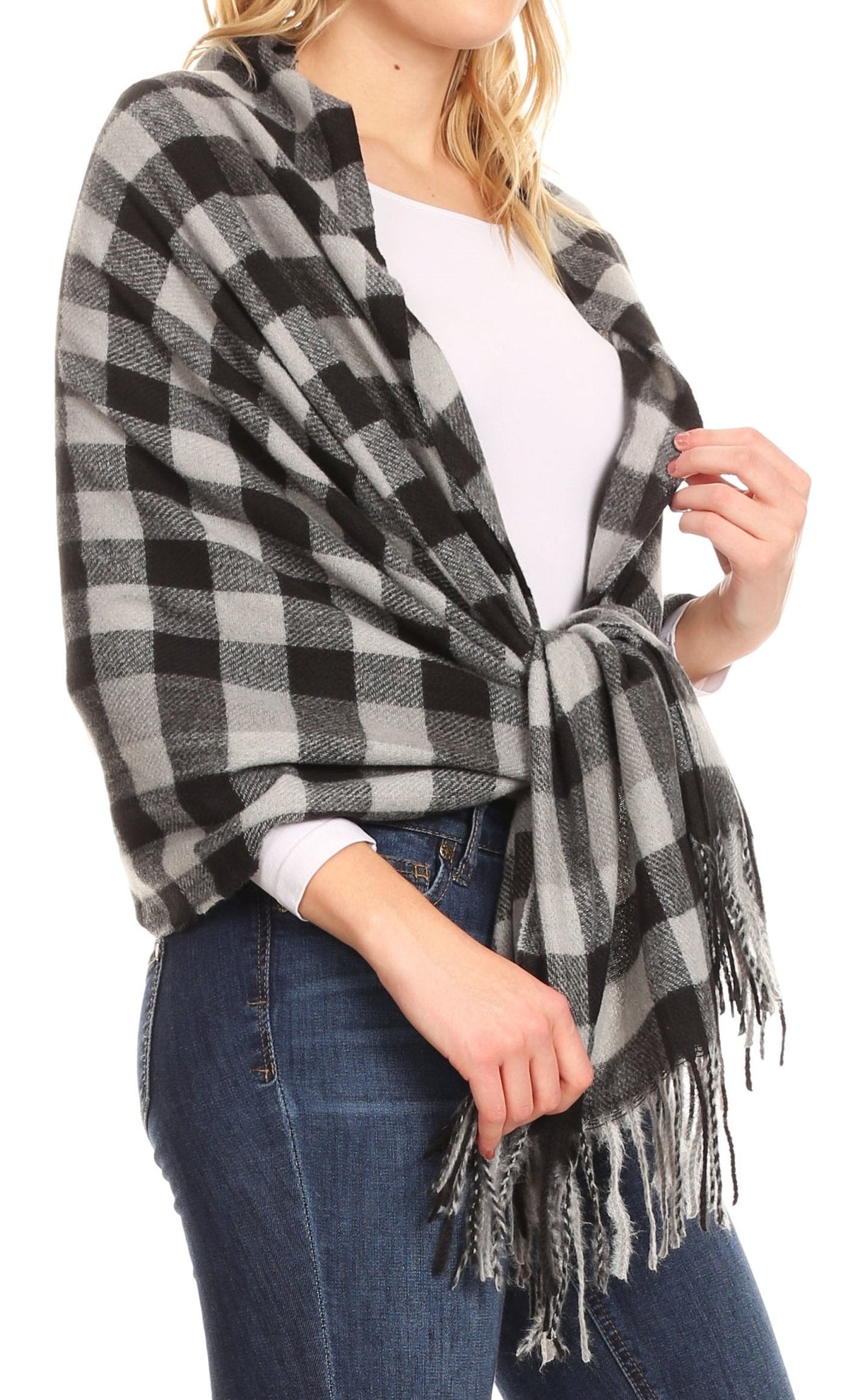 Sakkas Iris Warm Super Soft Cashmere Feel Pashmina Shawl Wrap Scarf for Women - Weddings, Festivals, Travel & Daily Wear