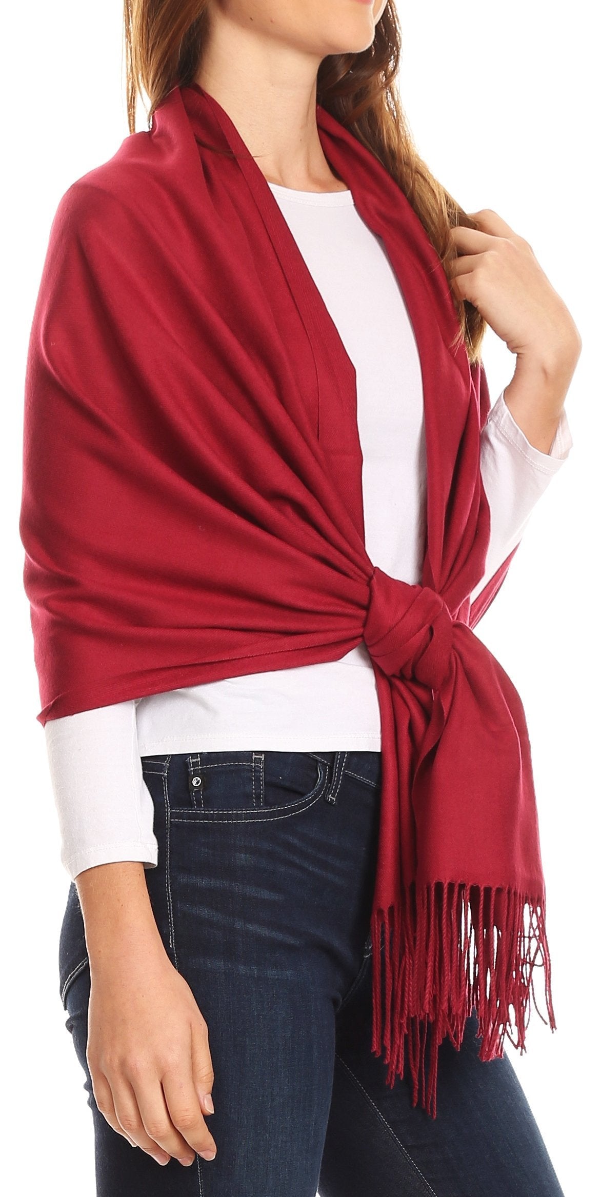 Sakkas Iris Warm Super Soft Cashmere Feel Pashmina Shawl Wrap Scarf for Women - Weddings, Festivals, Travel & Daily Wear
