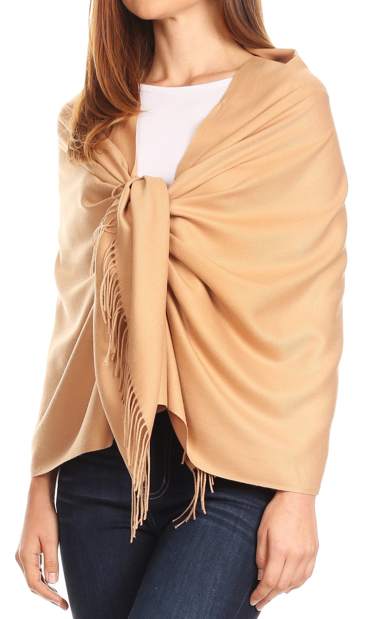 Sakkas Iris Warm Super Soft Cashmere Feel Pashmina Shawl Wrap Scarf for Women - Weddings, Festivals, Travel & Daily Wear