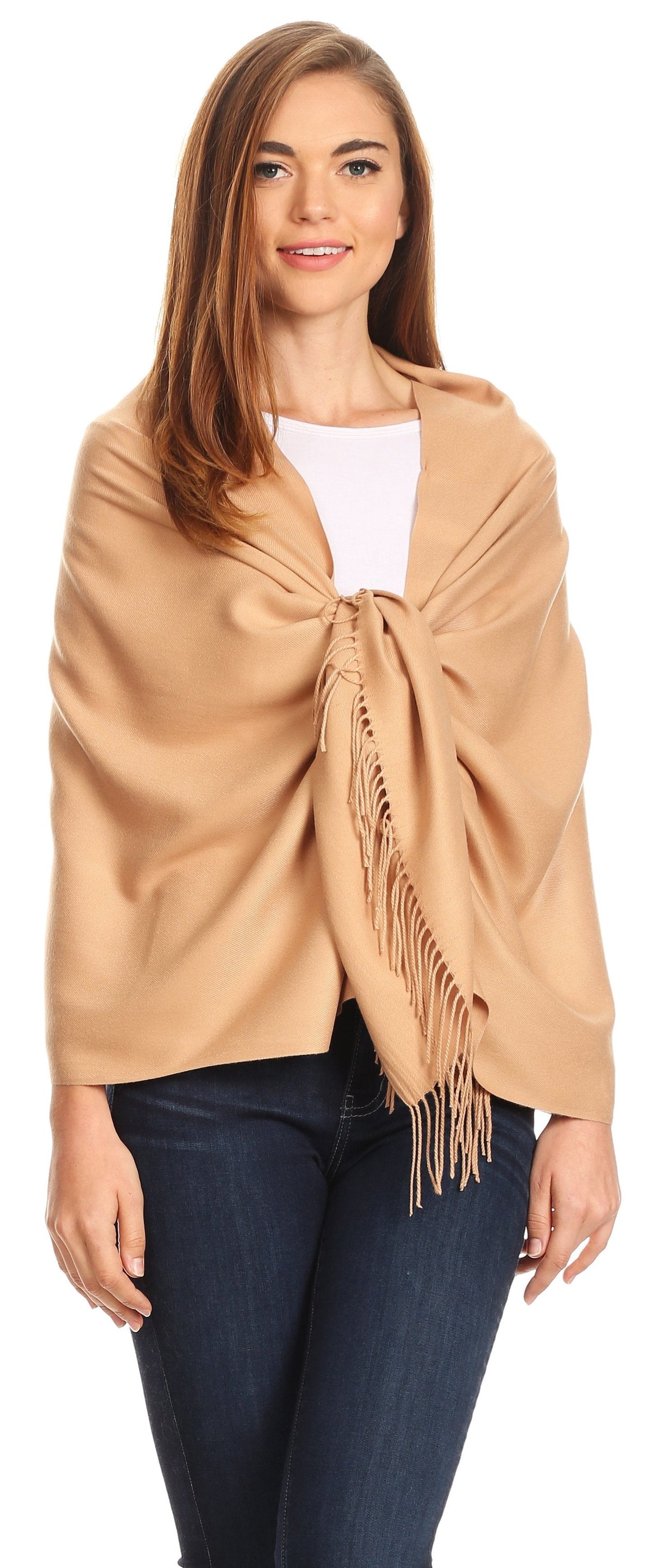 Sakkas Iris Warm Super Soft Cashmere Feel Pashmina Shawl Wrap Scarf for Women - Weddings, Festivals, Travel & Daily Wear