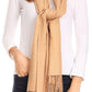 Sakkas Iris Warm Super Soft Cashmere Feel Pashmina Shawl Wrap Scarf for Women - Weddings, Festivals, Travel & Daily Wear