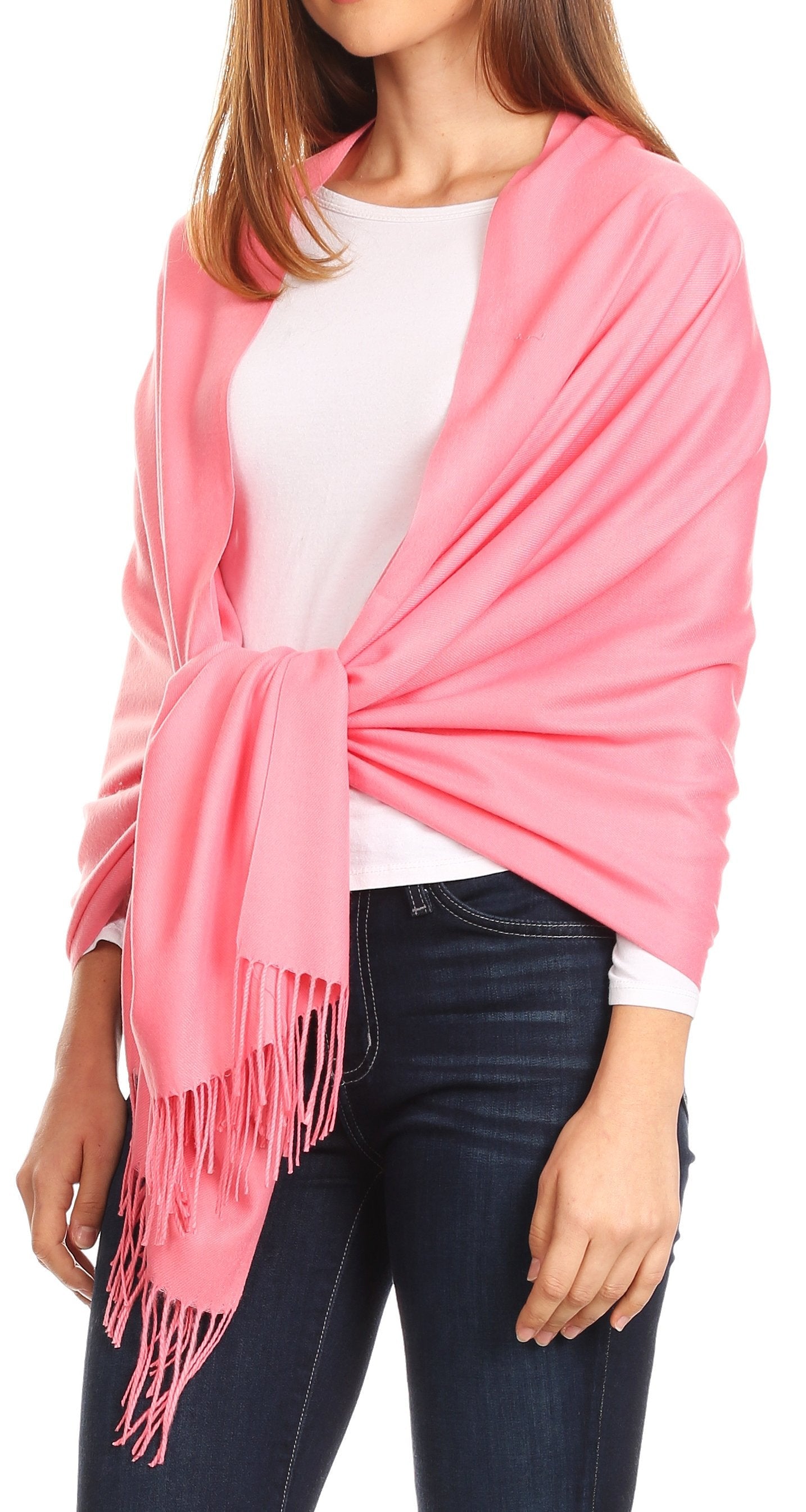 Sakkas Iris Warm Super Soft Cashmere Feel Pashmina Shawl Wrap Scarf for Women - Weddings, Festivals, Travel & Daily Wear