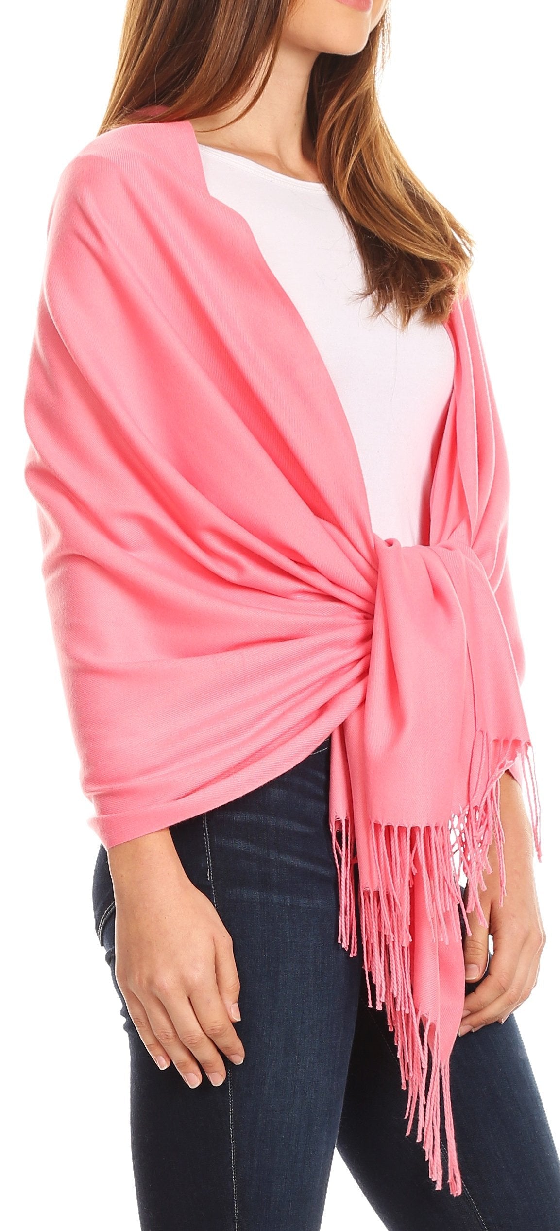 Sakkas Iris Warm Super Soft Cashmere Feel Pashmina Shawl Wrap Scarf for Women - Weddings, Festivals, Travel & Daily Wear