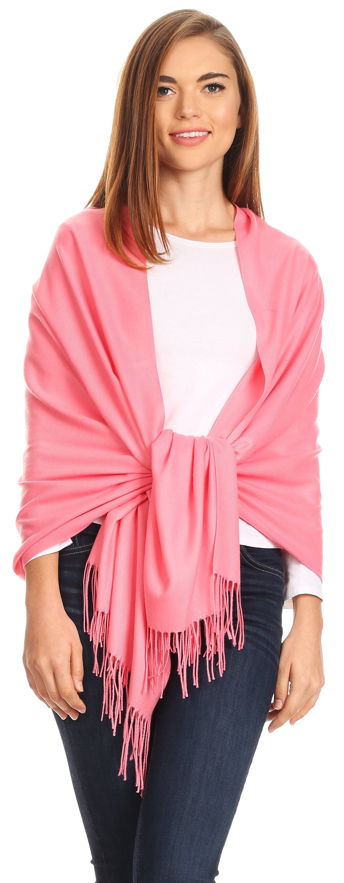 Sakkas Iris Warm Super Soft Cashmere Feel Pashmina Shawl Wrap Scarf for Women - Weddings, Festivals, Travel & Daily Wear