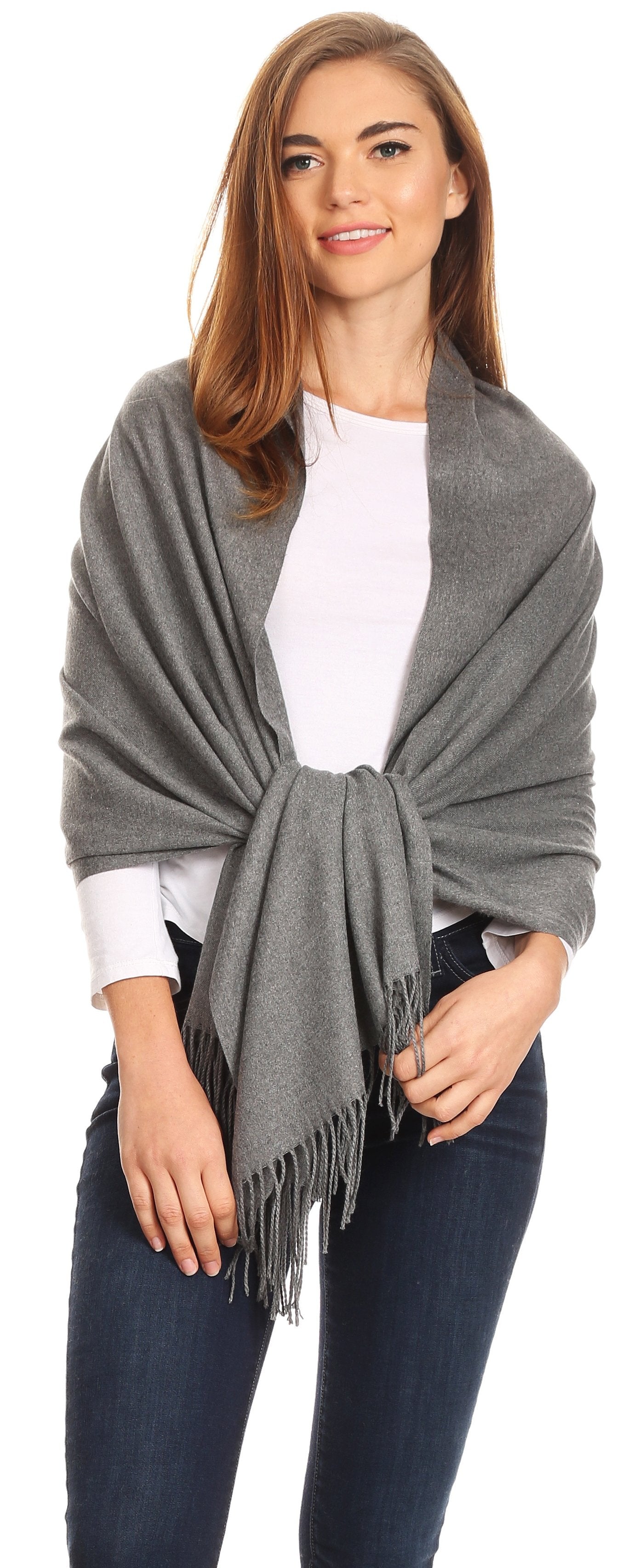 Sakkas Iris Warm Super Soft Cashmere Feel Pashmina Shawl Wrap Scarf for Women - Weddings, Festivals, Travel & Daily Wear