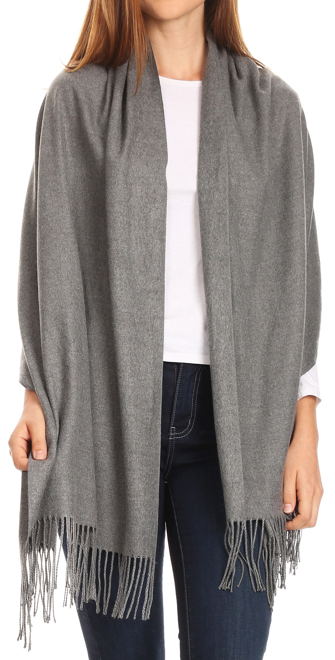 Sakkas Iris Warm Super Soft Cashmere Feel Pashmina Shawl Wrap Scarf for Women - Weddings, Festivals, Travel & Daily Wear