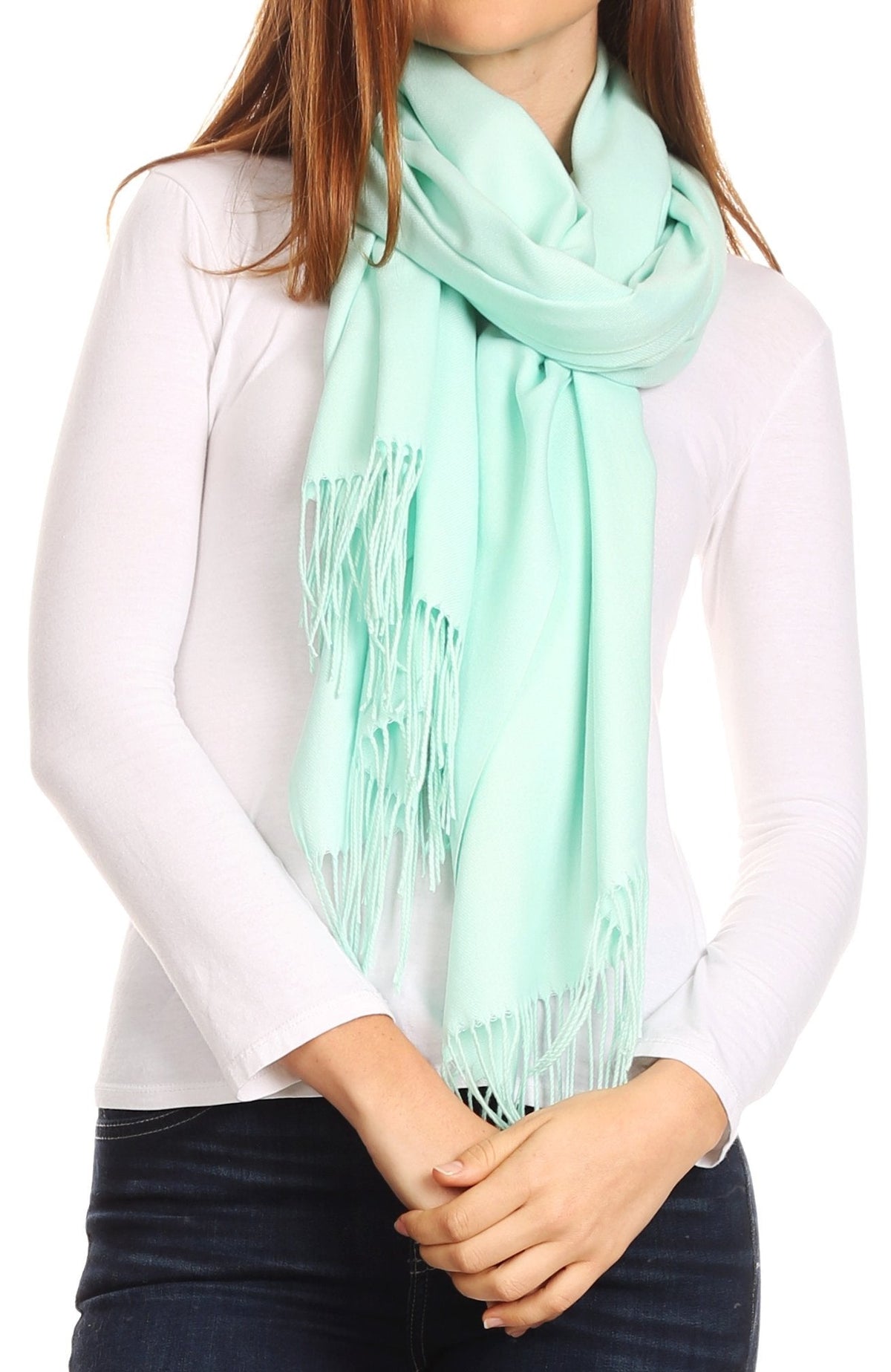 Sakkas Iris Warm Super Soft Cashmere Feel Pashmina Shawl Wrap Scarf for Women - Weddings, Festivals, Travel & Daily Wear