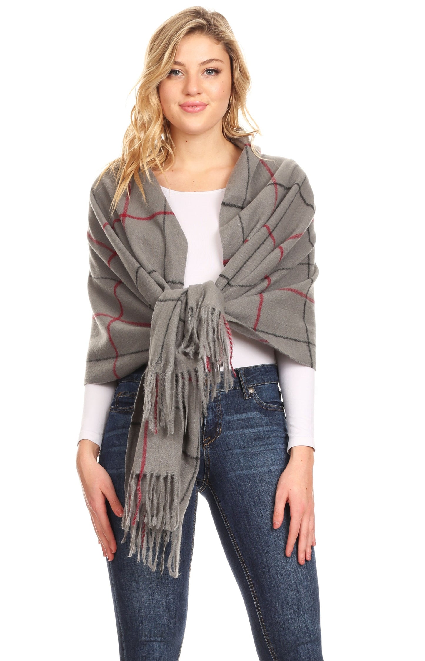 Sakkas Iris Warm Super Soft Cashmere Feel Pashmina Shawl Wrap Scarf for Women - Weddings, Festivals, Travel & Daily Wear