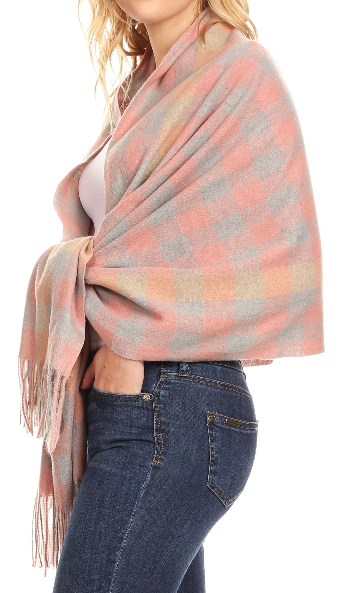 Sakkas Iris Warm Super Soft Cashmere Feel Pashmina Shawl Wrap Scarf for Women - Weddings, Festivals, Travel & Daily Wear