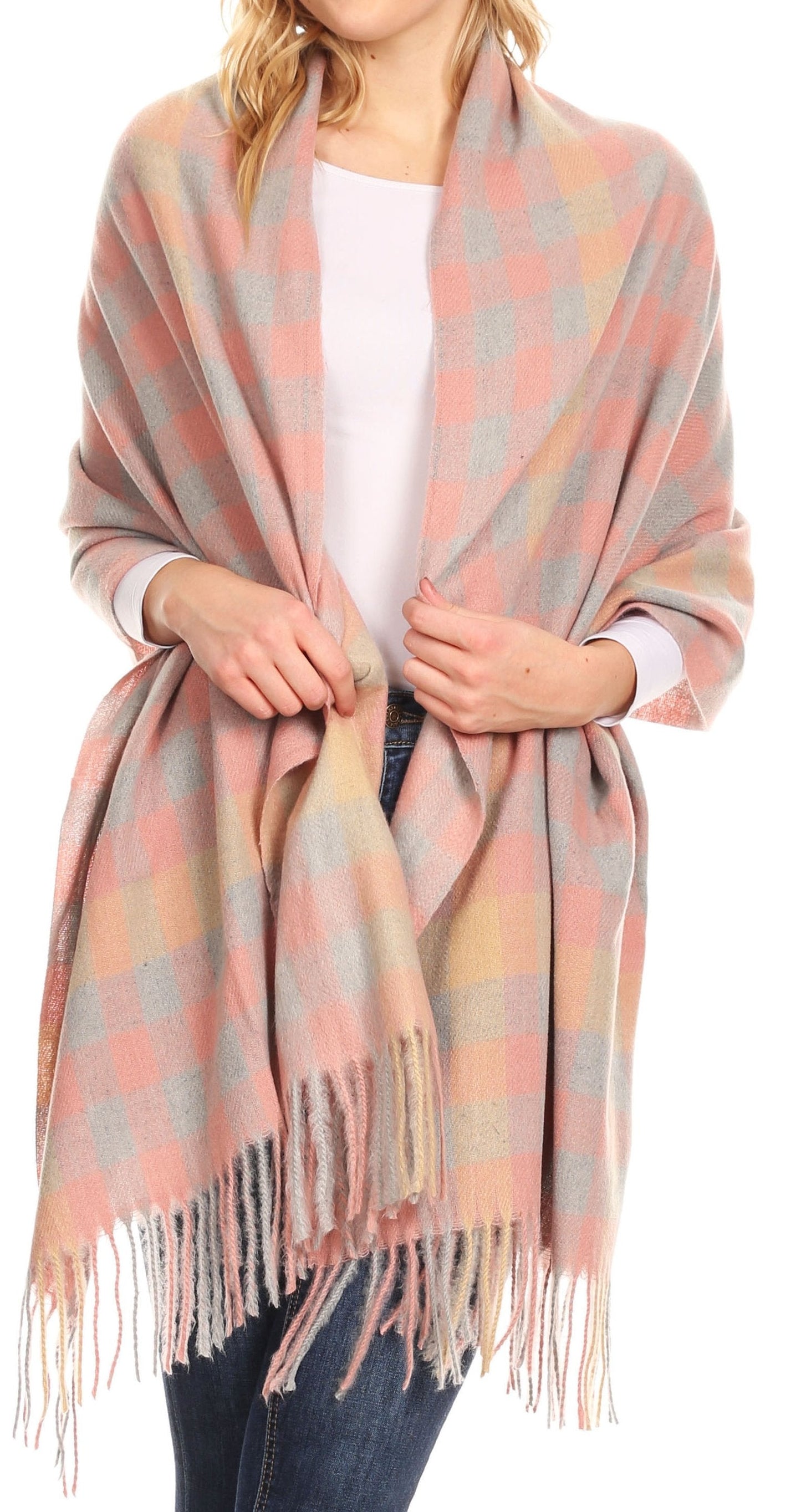 Sakkas Iris Warm Super Soft Cashmere Feel Pashmina Shawl Wrap Scarf for Women - Weddings, Festivals, Travel & Daily Wear