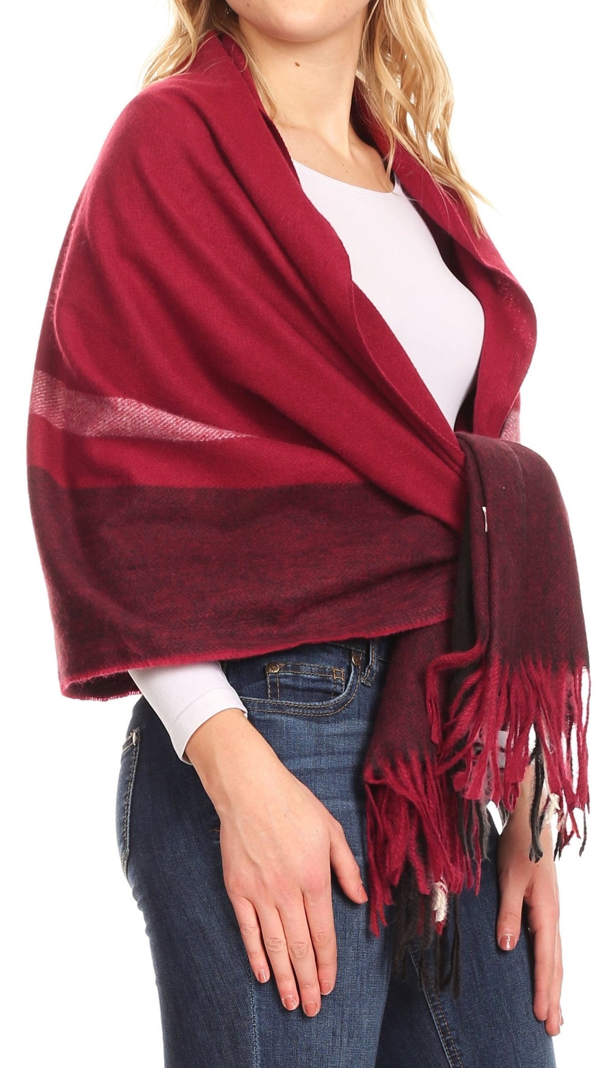 Sakkas Iris Warm Super Soft Cashmere Feel Pashmina Shawl Wrap Scarf for Women - Weddings, Festivals, Travel & Daily Wear
