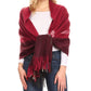 Sakkas Iris Warm Super Soft Cashmere Feel Pashmina Shawl Wrap Scarf for Women - Weddings, Festivals, Travel & Daily Wear