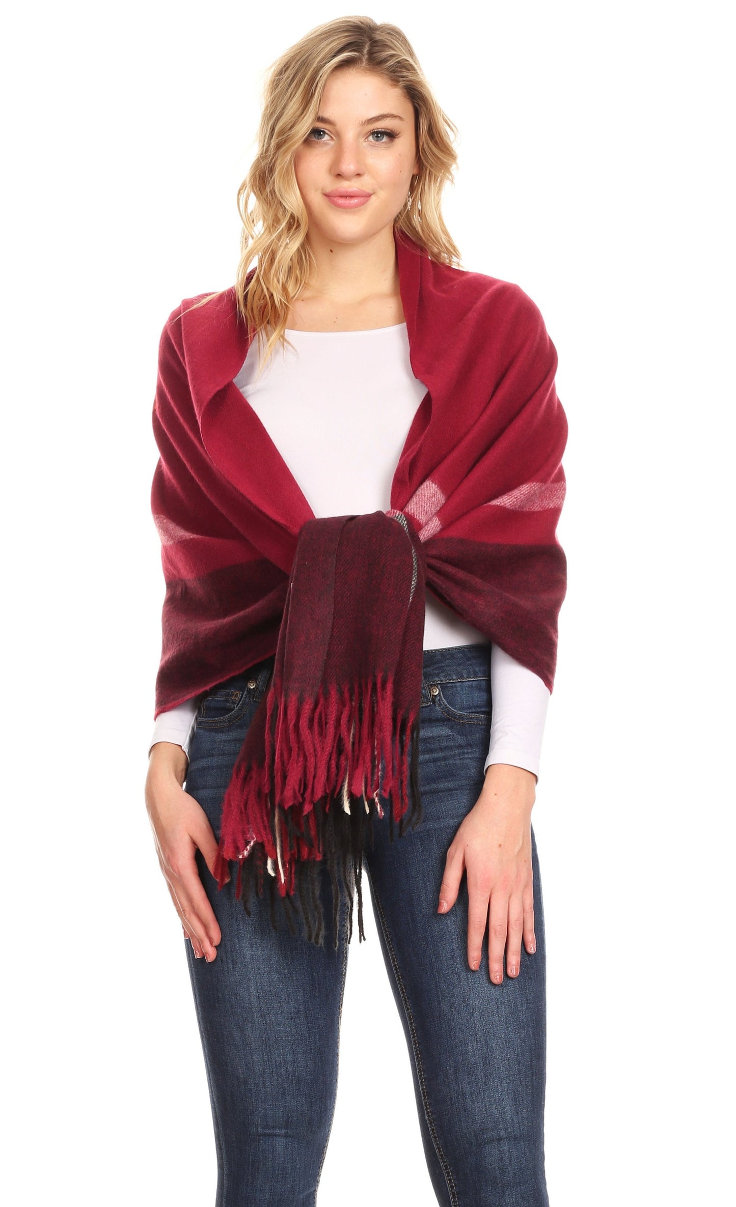 Sakkas Iris Warm Super Soft Cashmere Feel Pashmina Shawl Wrap Scarf for Women - Weddings, Festivals, Travel & Daily Wear