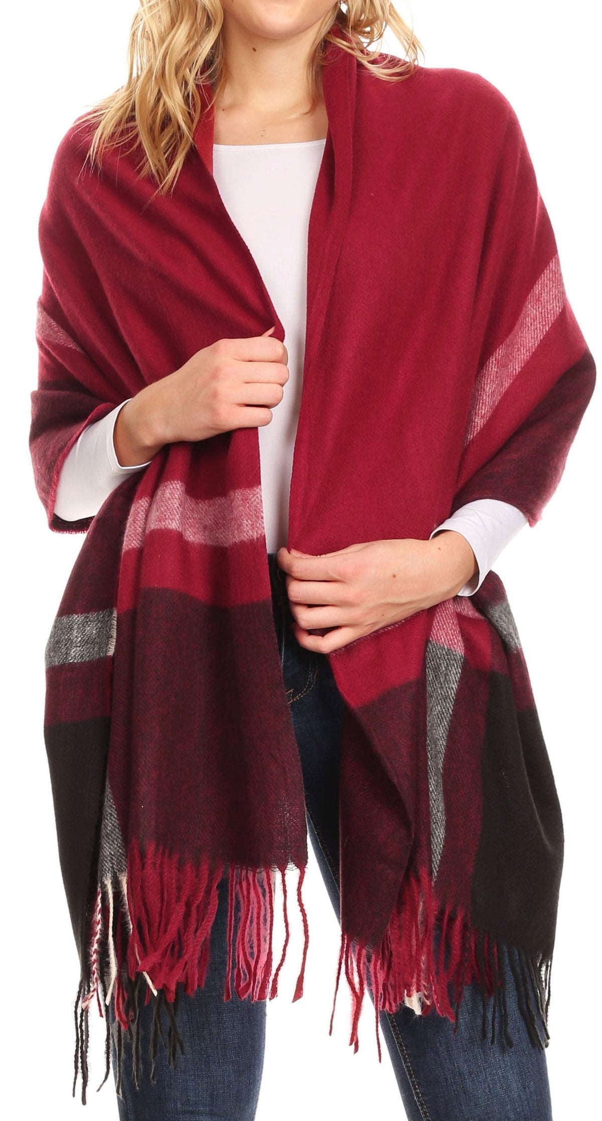 Sakkas Iris Warm Super Soft Cashmere Feel Pashmina Shawl Wrap Scarf for Women - Weddings, Festivals, Travel & Daily Wear