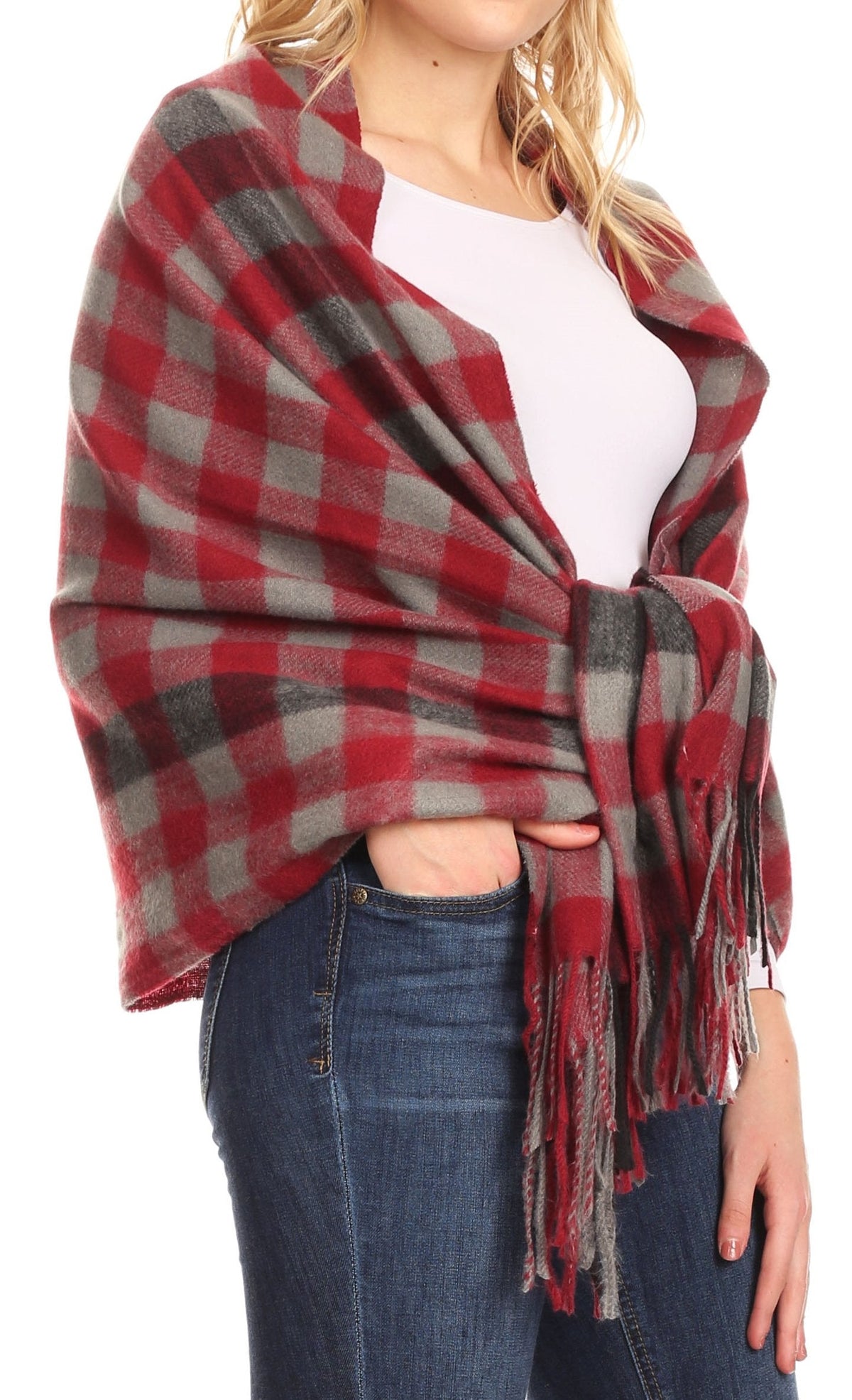 Sakkas Iris Warm Super Soft Cashmere Feel Pashmina Shawl Wrap Scarf for Women - Weddings, Festivals, Travel & Daily Wear