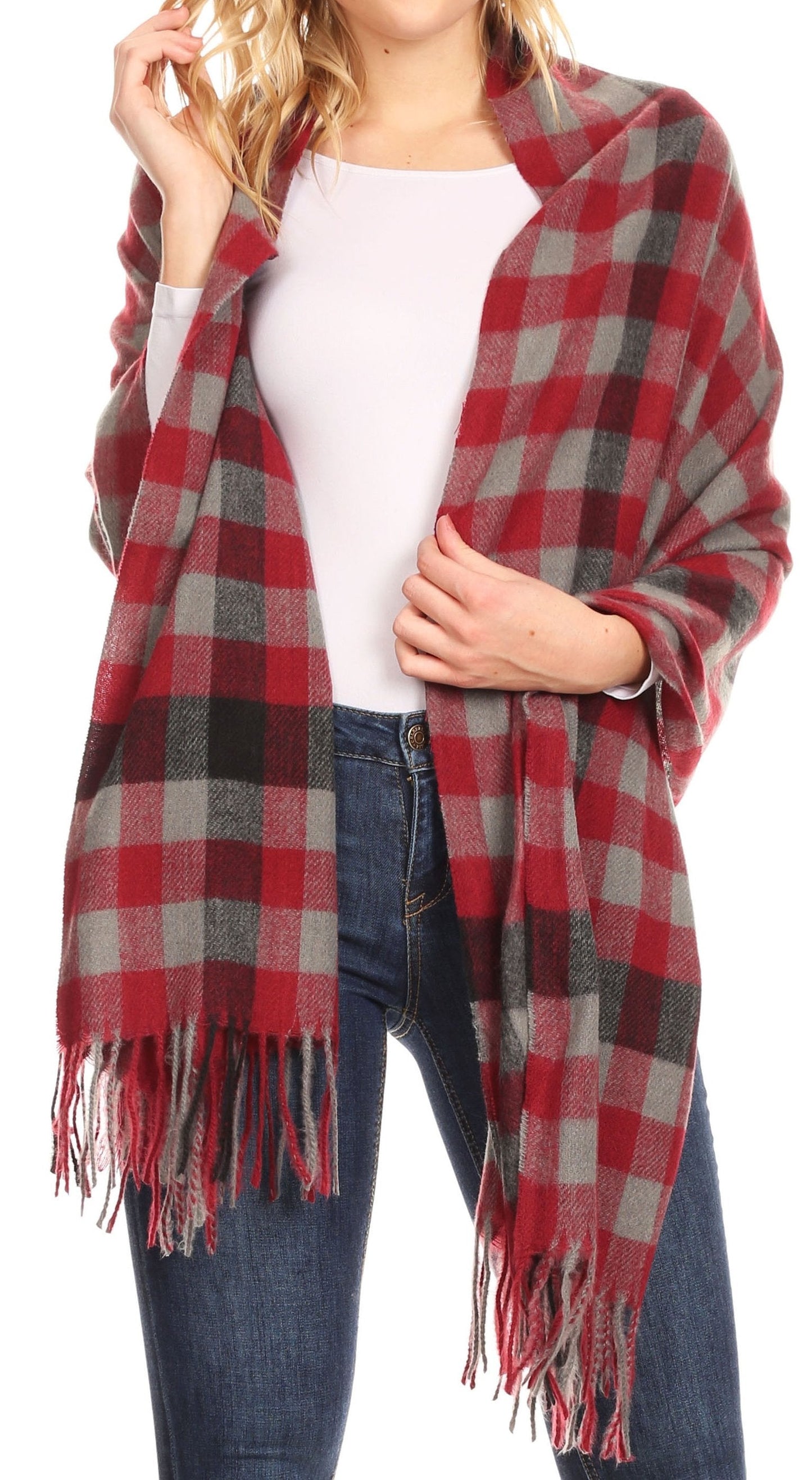 Sakkas Iris Warm Super Soft Cashmere Feel Pashmina Shawl Wrap Scarf for Women - Weddings, Festivals, Travel & Daily Wear
