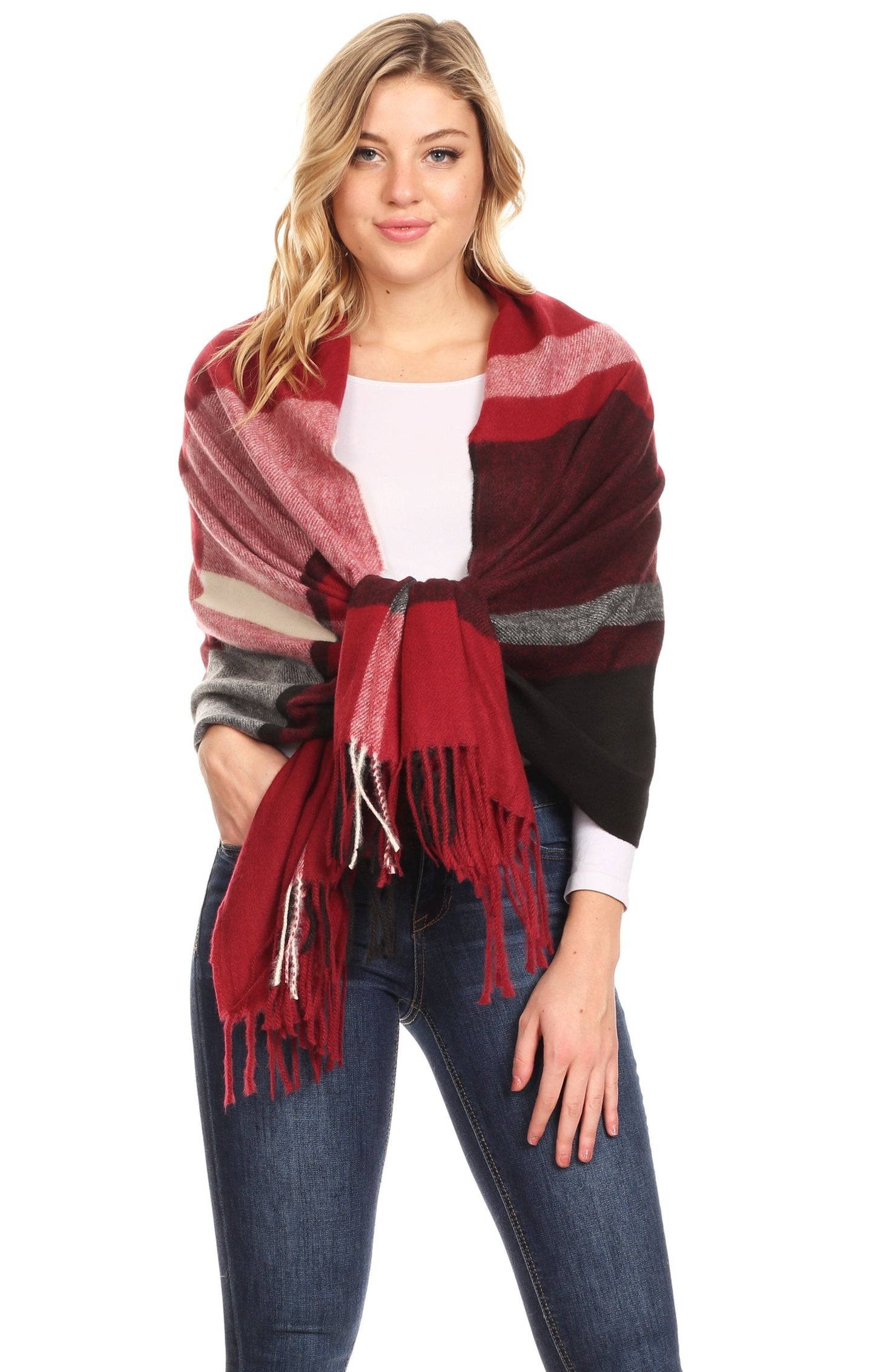 Sakkas Iris Warm Super Soft Cashmere Feel Pashmina Shawl Wrap Scarf for Women - Weddings, Festivals, Travel & Daily Wear