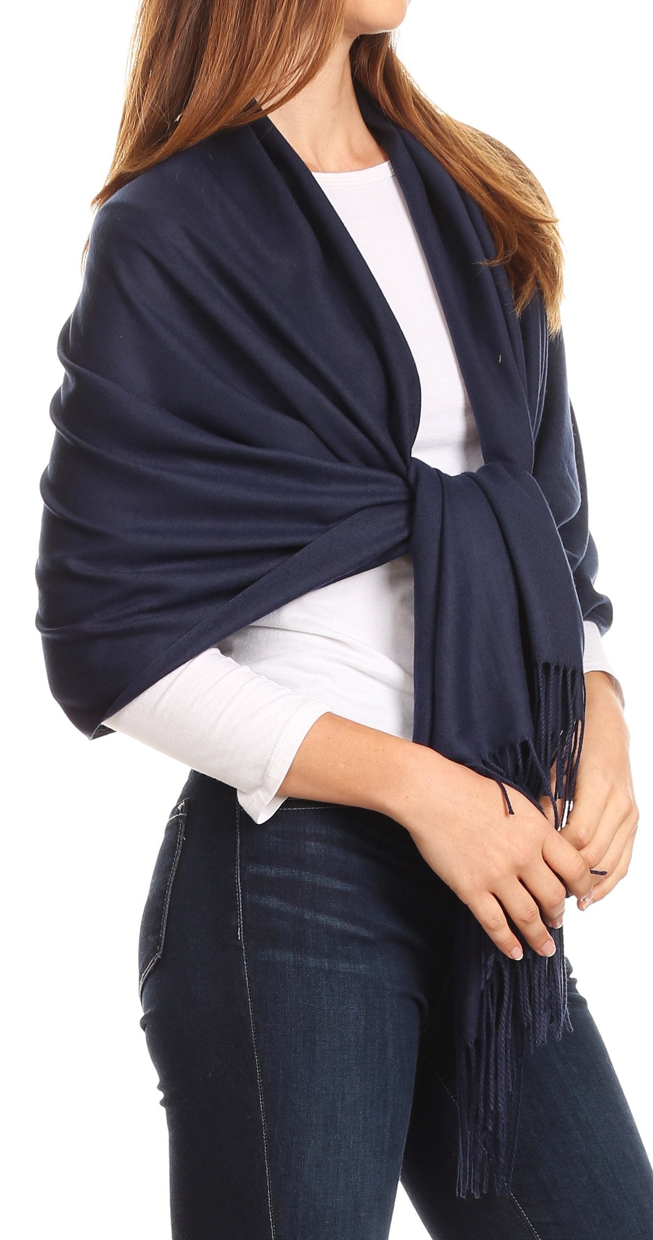Sakkas Iris Warm Super Soft Cashmere Feel Pashmina Shawl Wrap Scarf for Women - Weddings, Festivals, Travel & Daily Wear