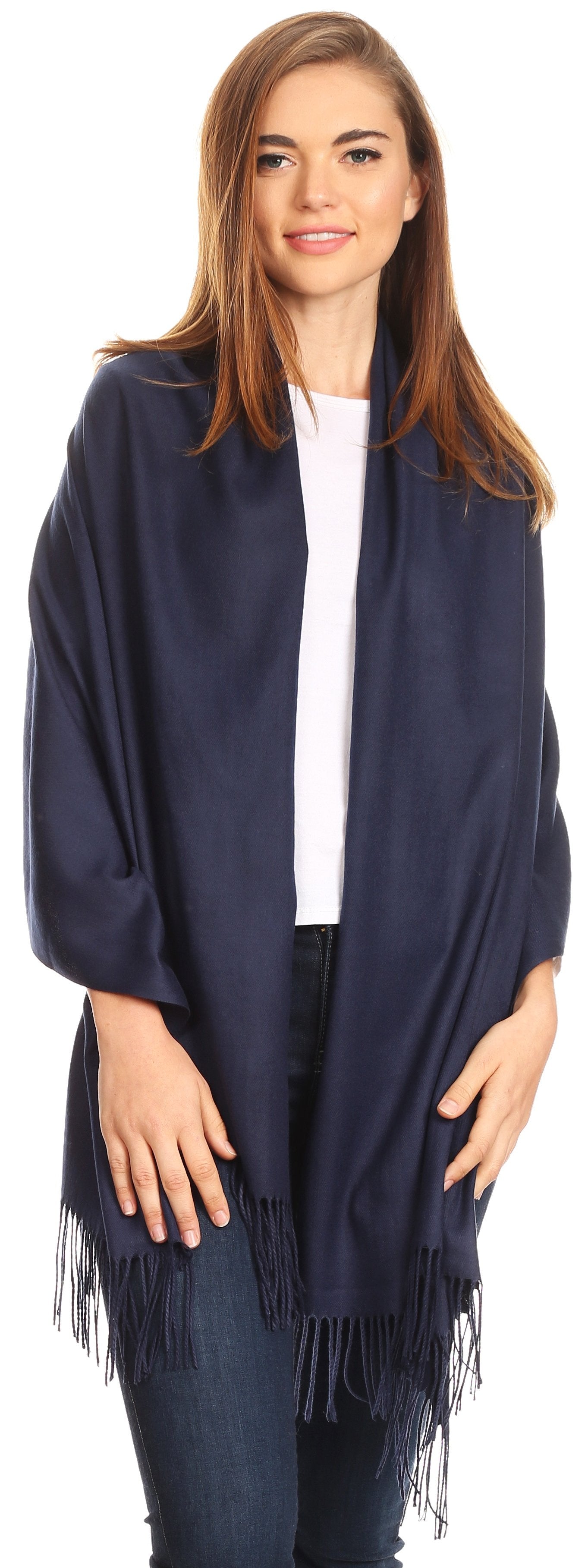 Sakkas Iris Warm Super Soft Cashmere Feel Pashmina Shawl Wrap Scarf for Women - Weddings, Festivals, Travel & Daily Wear
