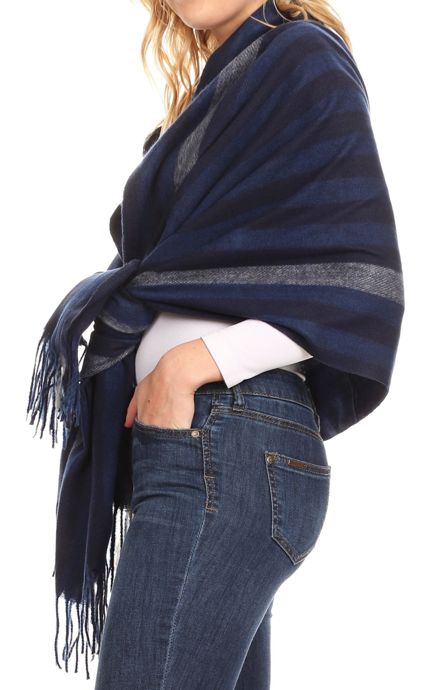 Sakkas Iris Warm Super Soft Cashmere Feel Pashmina Shawl Wrap Scarf for Women - Weddings, Festivals, Travel & Daily Wear