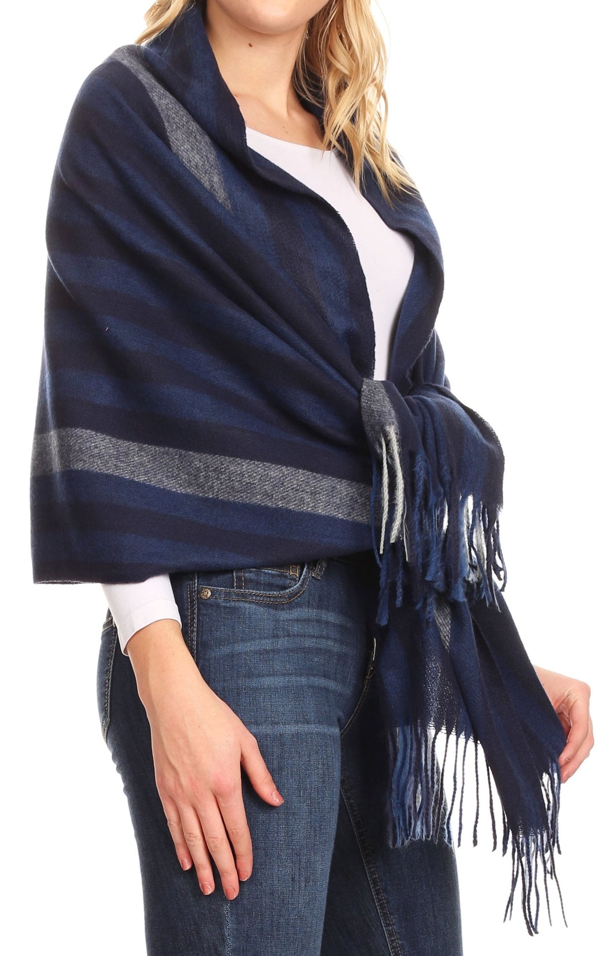 Sakkas Iris Warm Super Soft Cashmere Feel Pashmina Shawl Wrap Scarf for Women - Weddings, Festivals, Travel & Daily Wear