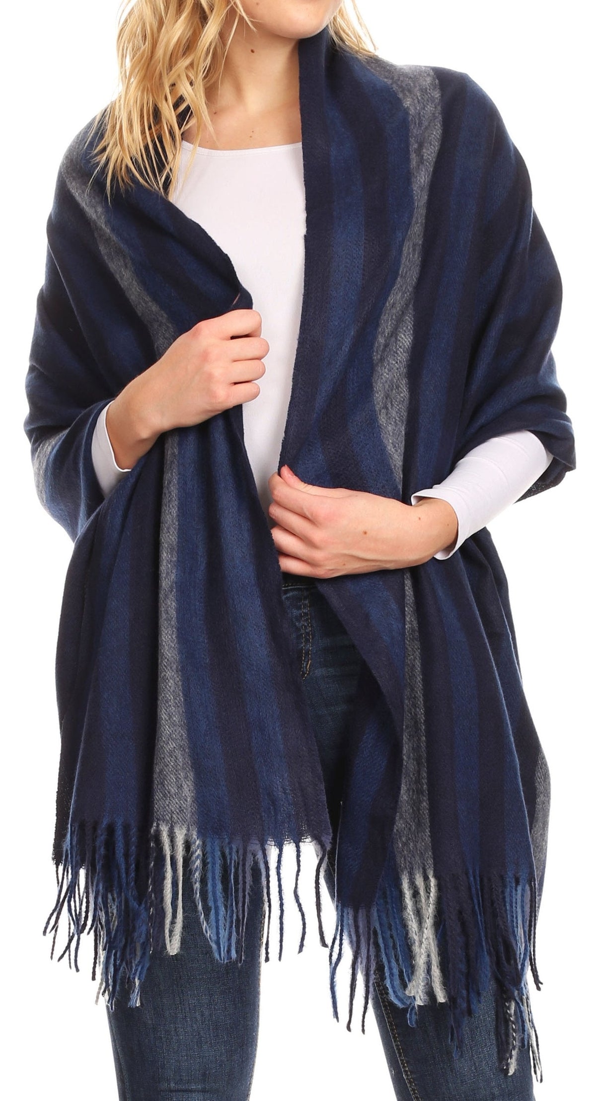 Sakkas Iris Warm Super Soft Cashmere Feel Pashmina Shawl Wrap Scarf for Women - Weddings, Festivals, Travel & Daily Wear