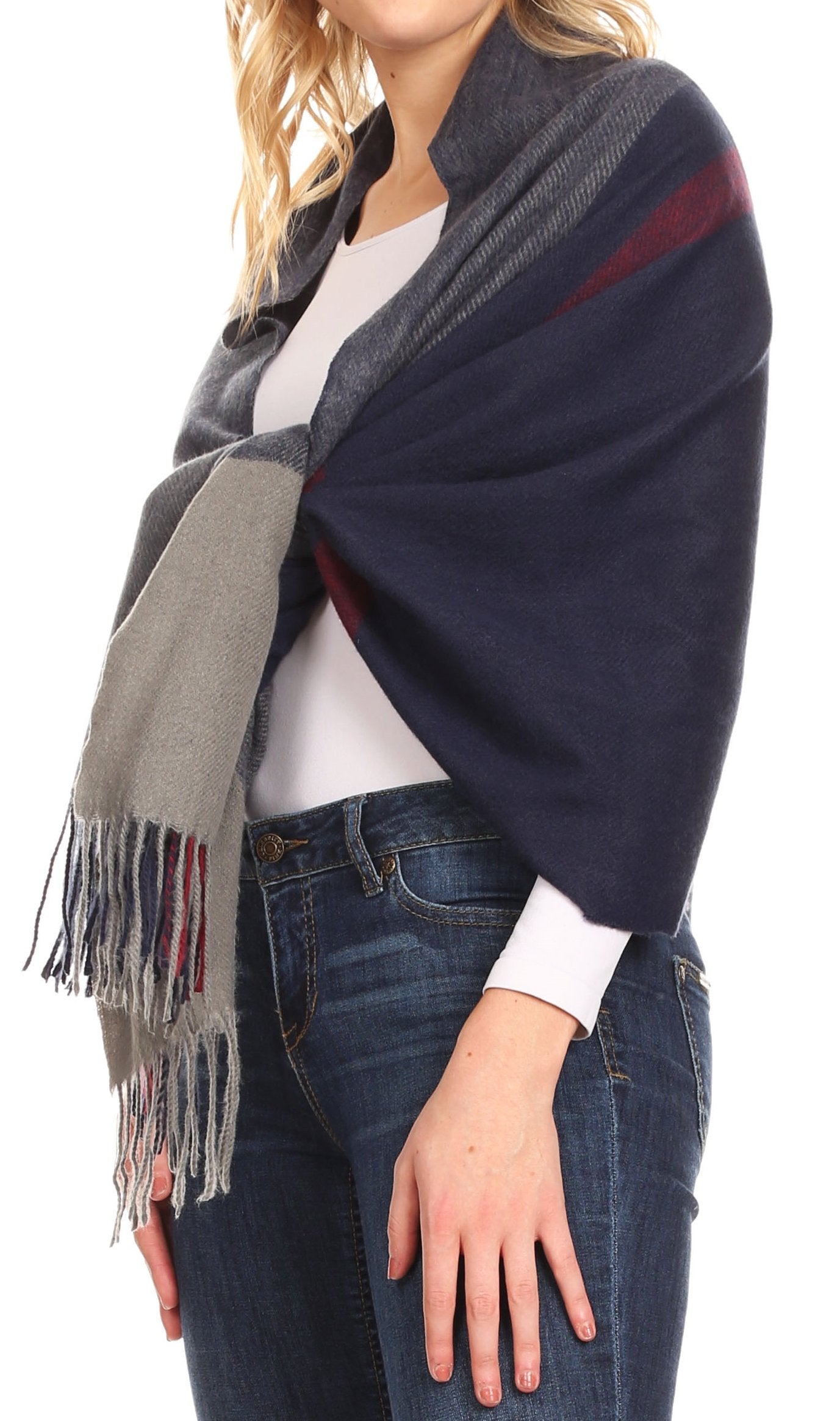 Sakkas Iris Warm Super Soft Cashmere Feel Pashmina Shawl Wrap Scarf for Women - Weddings, Festivals, Travel & Daily Wear