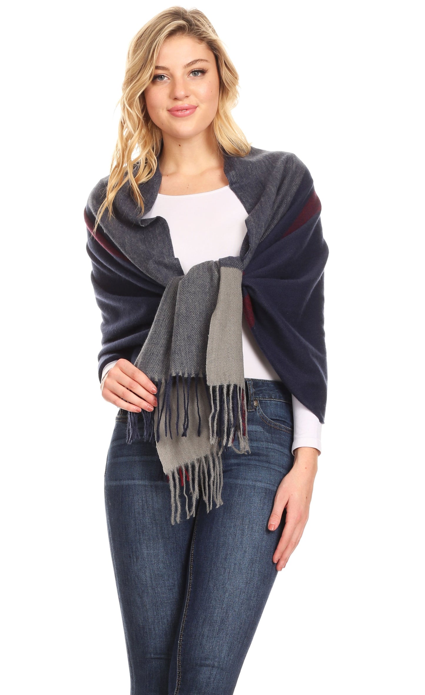 Sakkas Iris Warm Super Soft Cashmere Feel Pashmina Shawl Wrap Scarf for Women - Weddings, Festivals, Travel & Daily Wear