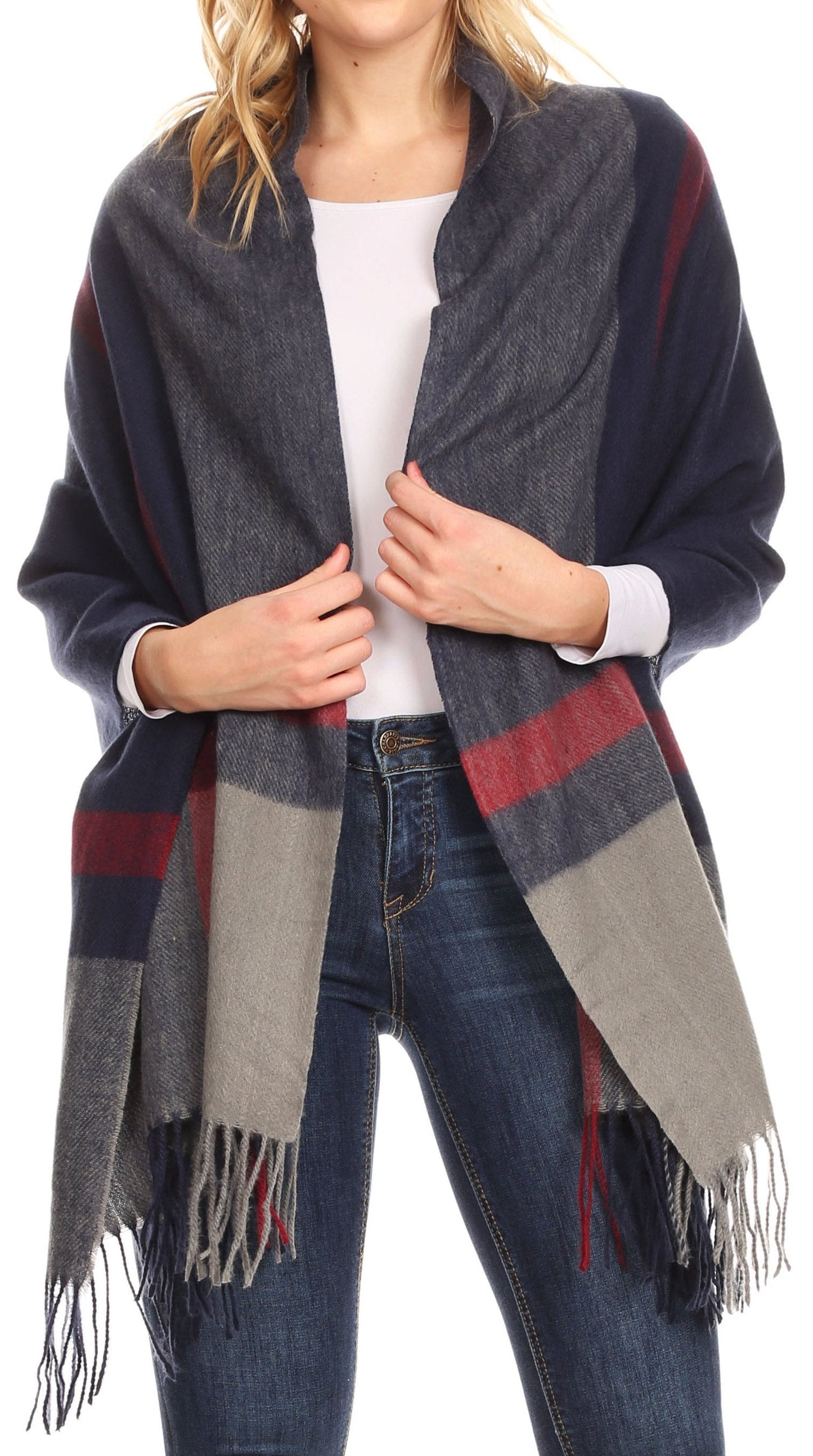 Sakkas Iris Warm Super Soft Cashmere Feel Pashmina Shawl Wrap Scarf for Women - Weddings, Festivals, Travel & Daily Wear