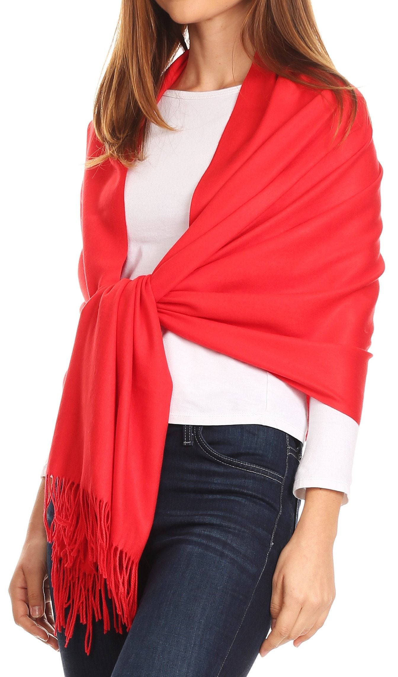 Sakkas Iris Warm Super Soft Cashmere Feel Pashmina Shawl Wrap Scarf for Women - Weddings, Festivals, Travel & Daily Wear