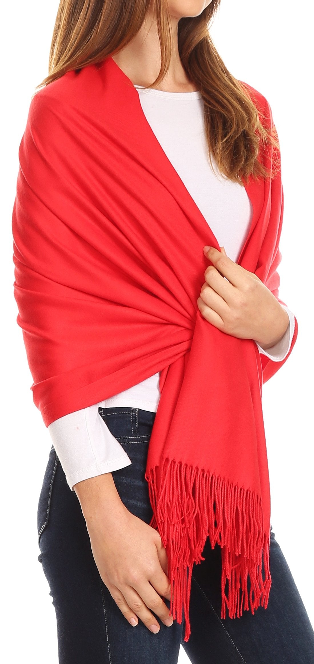 Sakkas Iris Warm Super Soft Cashmere Feel Pashmina Shawl Wrap Scarf for Women - Weddings, Festivals, Travel & Daily Wear