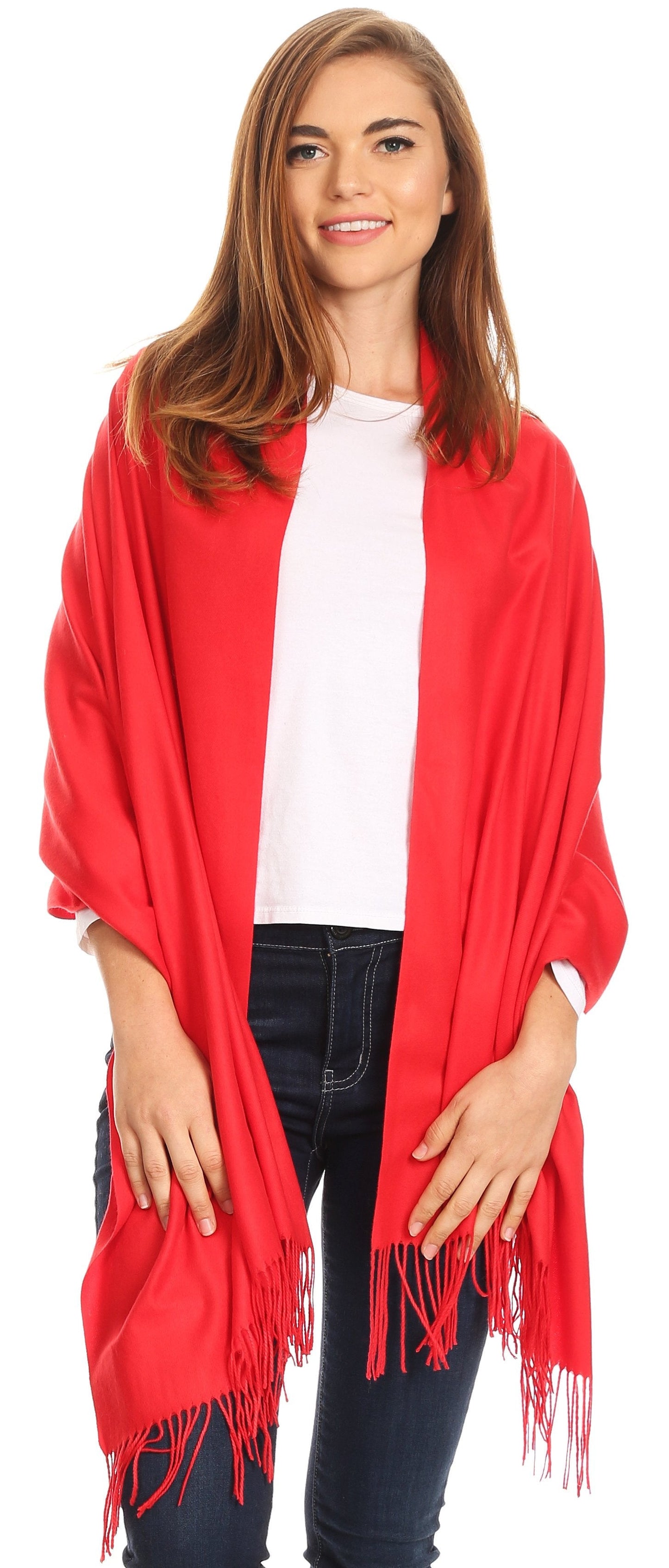 Sakkas Iris Warm Super Soft Cashmere Feel Pashmina Shawl Wrap Scarf for Women - Weddings, Festivals, Travel & Daily Wear