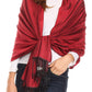 Sakkas Carine Reversible Soft Solid Slight Shimmer Pashmina/ Shawl/ Wrap/ Stole