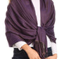 Sakkas Carine Reversible Soft Solid Slight Shimmer Pashmina/ Shawl/ Wrap/ Stole