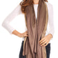 Sakkas Carine Reversible Soft Solid Slight Shimmer Pashmina/ Shawl/ Wrap/ Stole
