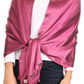 Sakkas Carine Reversible Soft Solid Slight Shimmer Pashmina/ Shawl/ Wrap/ Stole