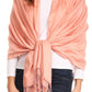 Sakkas Carine Reversible Soft Solid Slight Shimmer Pashmina/ Shawl/ Wrap/ Stole