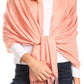 Sakkas Carine Reversible Soft Solid Slight Shimmer Pashmina/ Shawl/ Wrap/ Stole