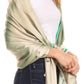 Sakkas Carine Reversible Soft Solid Slight Shimmer Pashmina/ Shawl/ Wrap/ Stole